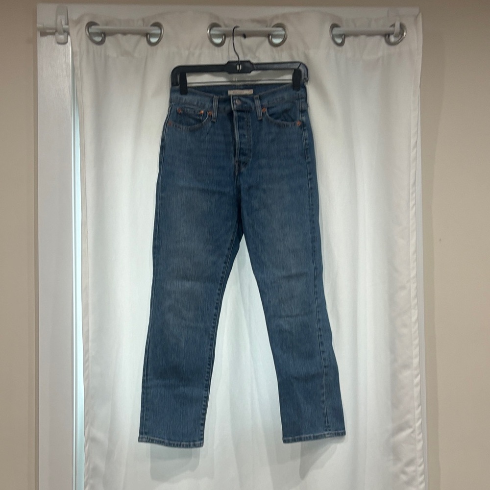 Levis Darkwash Wedgie Straight Jean